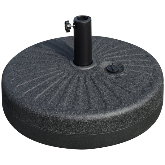48 lb Heavy Duty Patio Umbrella Base, Water Filled Stand, Black Umbrella Bases Black at Gallery Canada