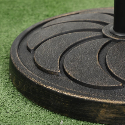 40 lb Heavy Duty Patio Umbrella Base, 21" Round, Bronze Umbrella Bases at Gallery Canada