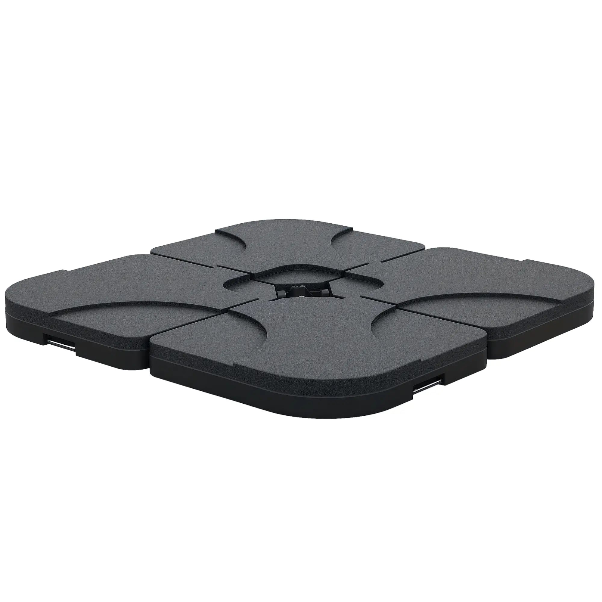4pc Portable Umbrella Base Weights, Garden Parasol Stand, Black Umbrella Bases Black at Gallery Canada