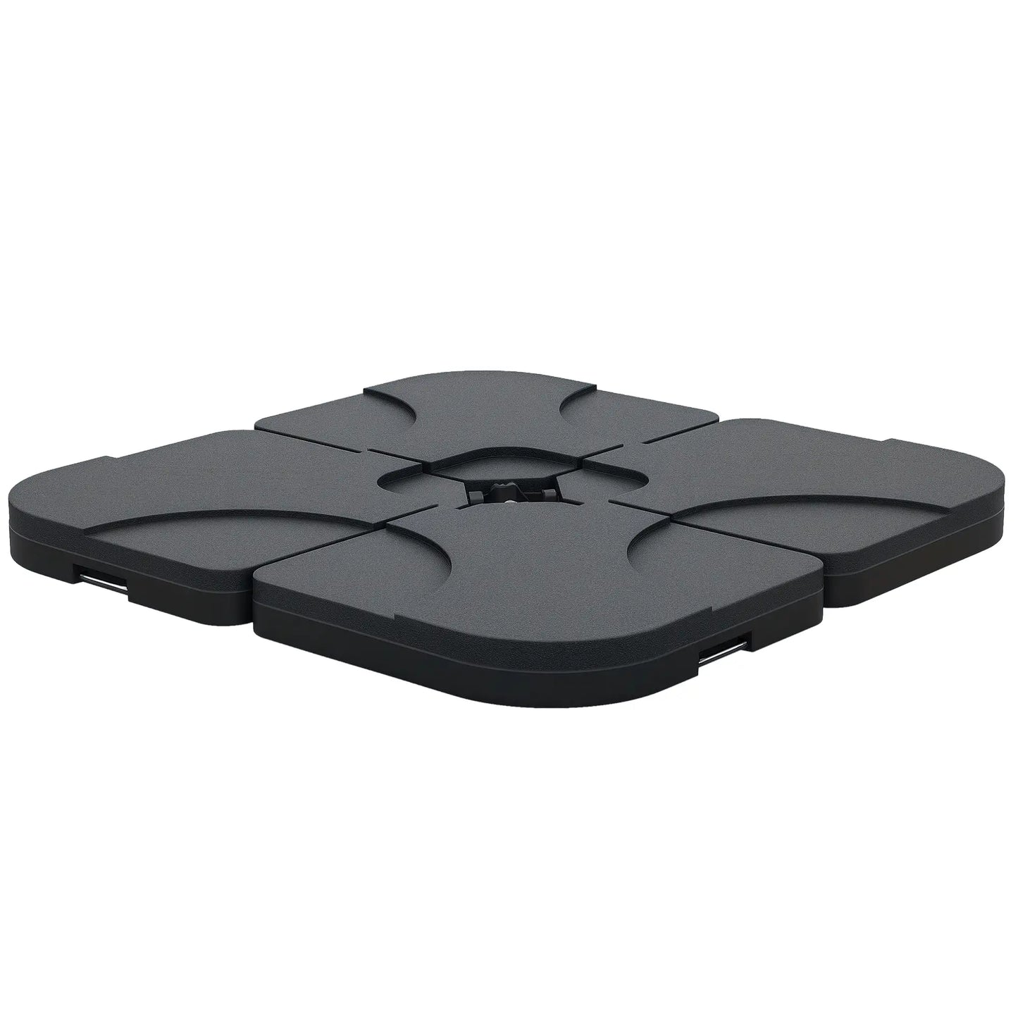 4pc Portable Umbrella Base Weights, Garden Parasol Stand, Black Umbrella Bases Black at Gallery Canada