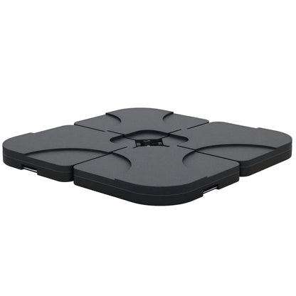 4pc Portable Umbrella Base Weights, Garden Parasol Stand, Black Umbrella Bases Black at Gallery Canada