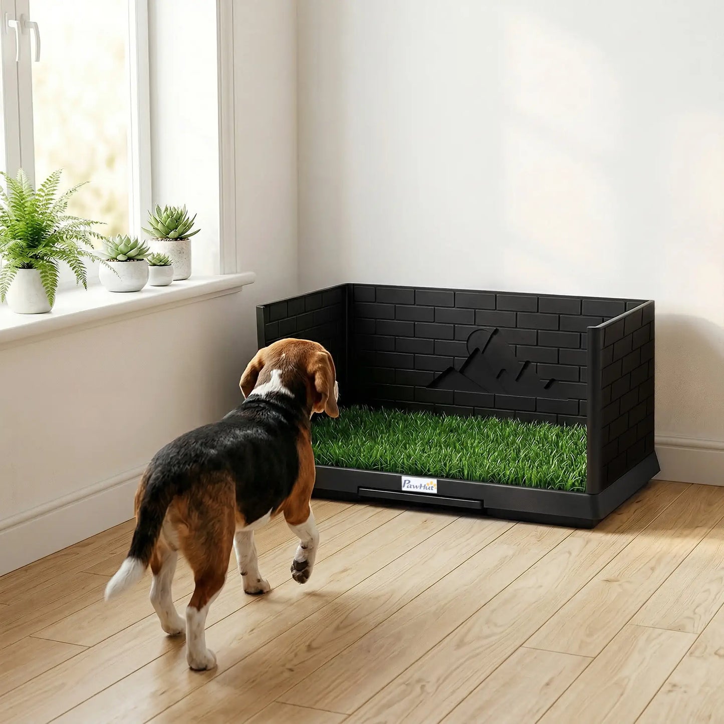 Dog Grass Pad With Tray, Indoor Potty Tray For Puppy Training Elevated Dog Beds at Gallery Canada