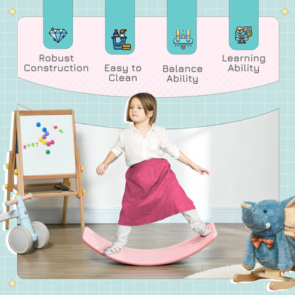 32.3" Balance Board, Wobble Board, Kids Rocker, Montessori Toy, Pink Baby Gym & Playmats at Gallery Canada