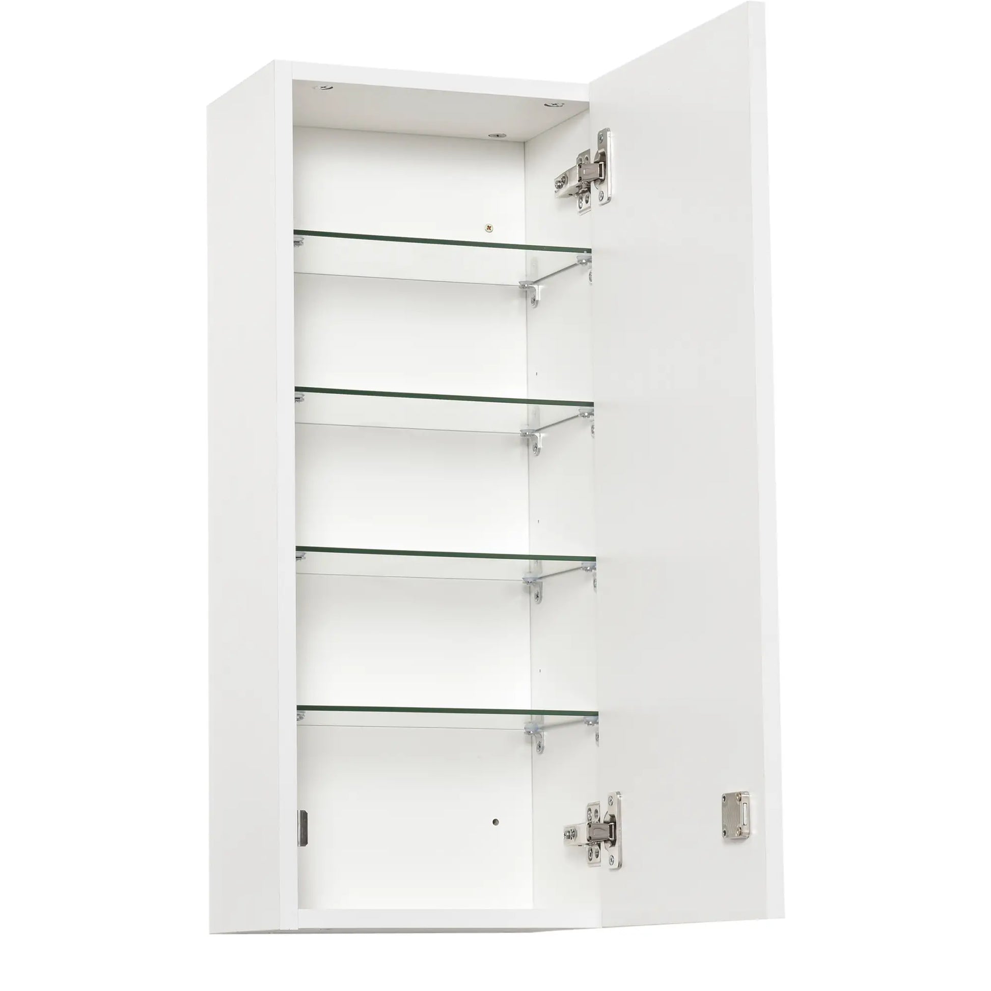 Wall Mount Medicine Cabinet, 5-Tier Lockable, Adjustable Shelves, White Mirror Medicine Cabinets at Gallery Canada