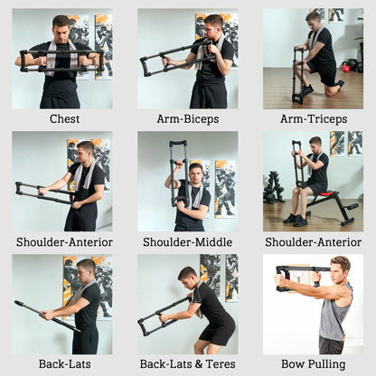 Chest Expander, Spring Exerciser 22-110 lbs, Home Gym, Office, Travel More-Strength Training Equipment at Gallery Canada