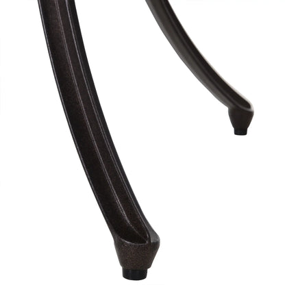 5-Piece Outdoor Dining Set, Cast Aluminum Table and Chairs, Brown Outdoor Dining Sets at Gallery Canada