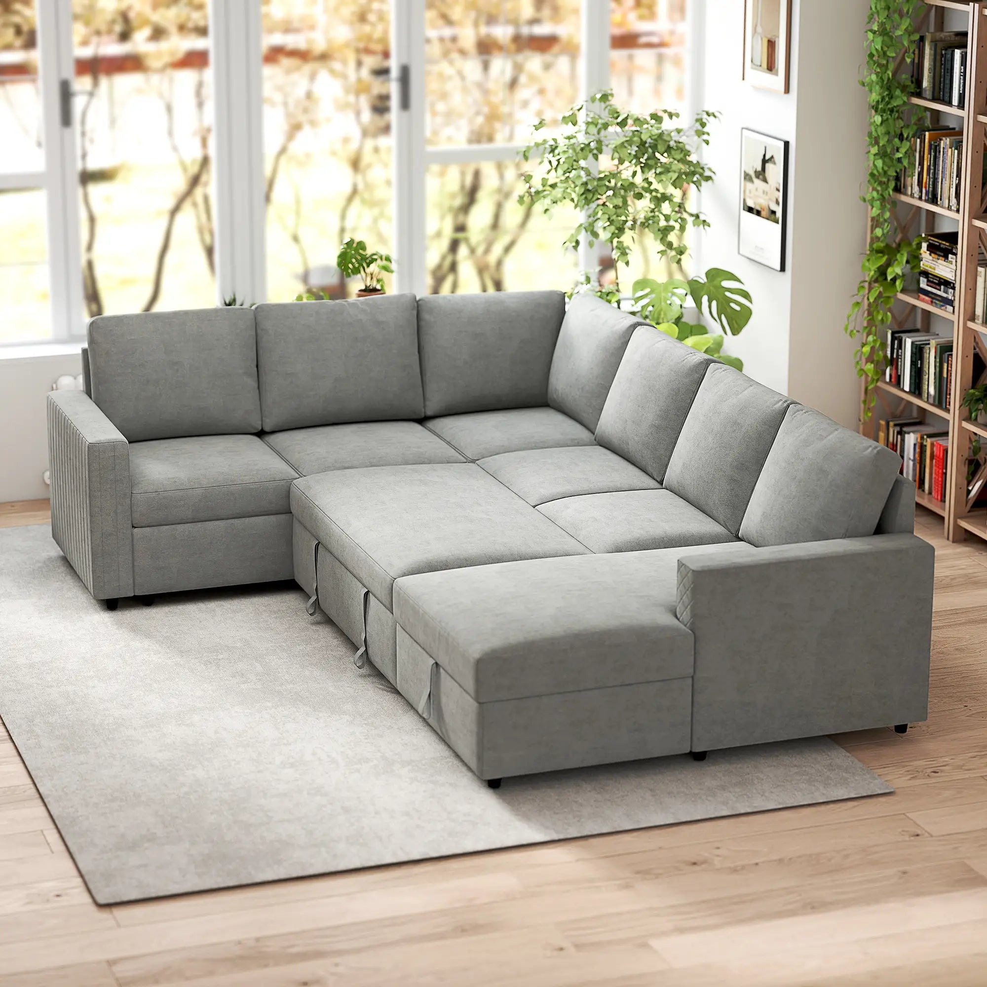 Pull Out Sofa Bed, Sleeper Couch with Storage, Velvet Upholstery, Velvet Sofas & Reclining Chairs at Gallery Canada