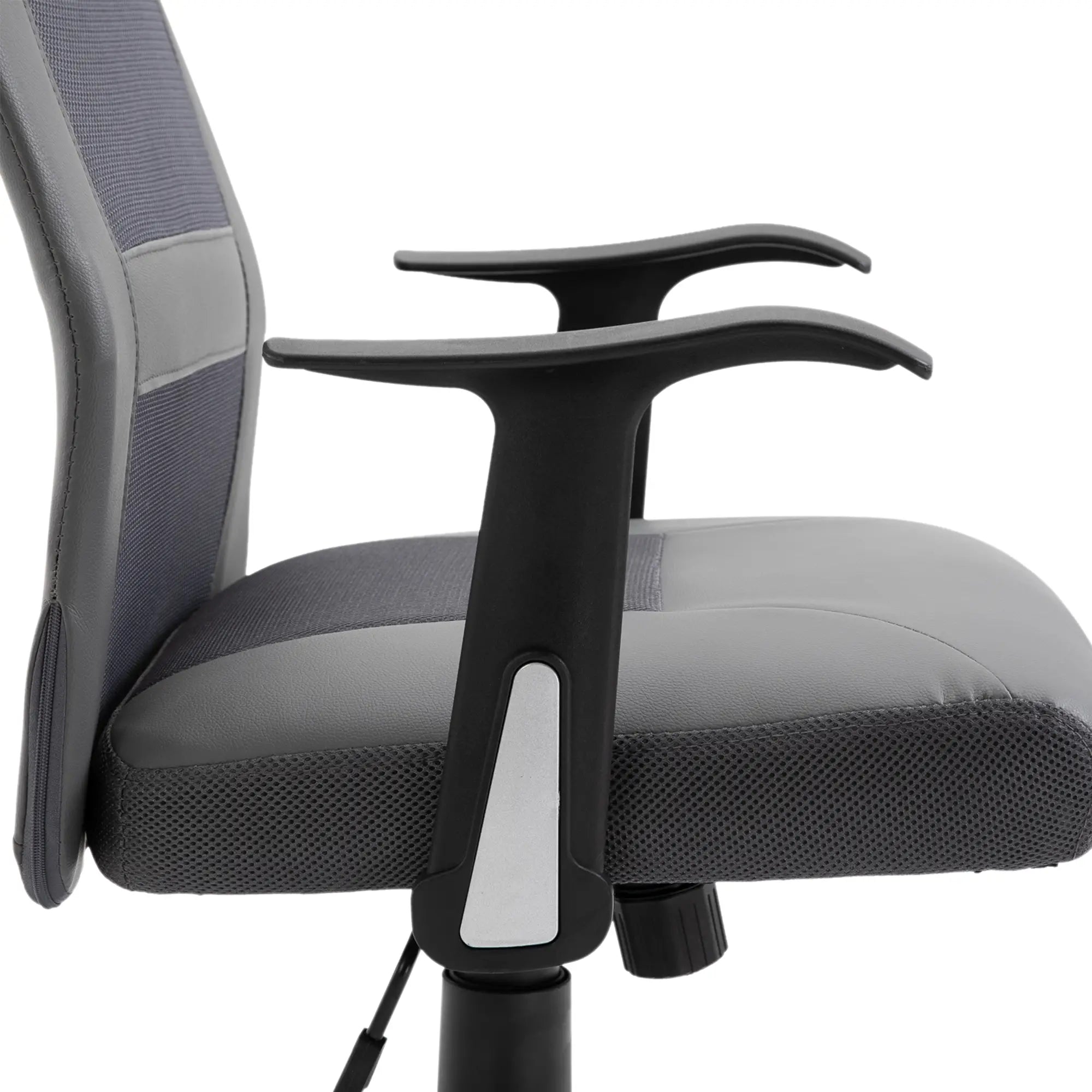 Ergonomic High Back Mesh Office Chair, Thick Padded Headrest, Grey Task Chairs at Gallery Canada