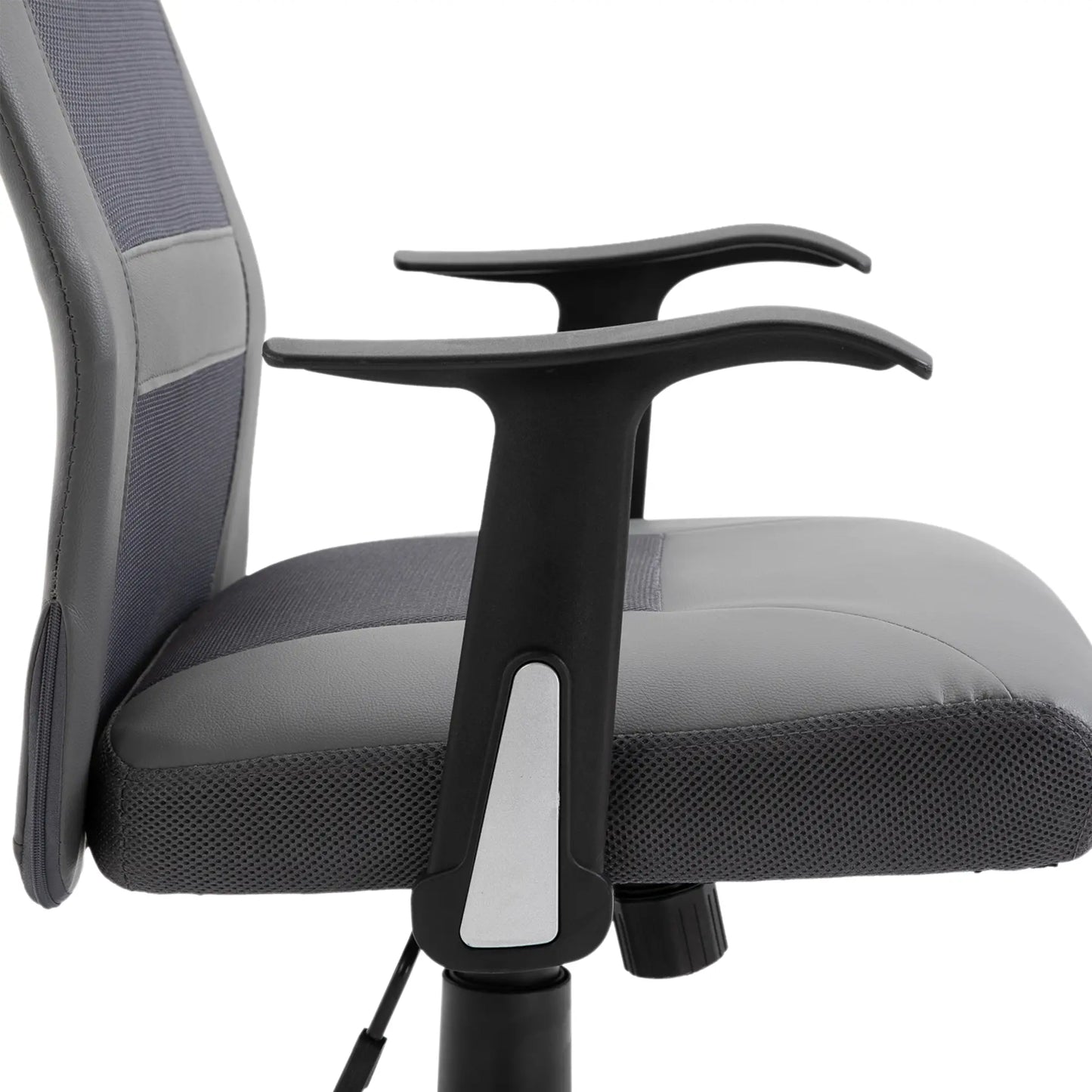 Ergonomic High Back Mesh Office Chair, Thick Padded Headrest, Grey Task Chairs at Gallery Canada