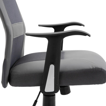 Ergonomic High Back Mesh Office Chair, Thick Padded Headrest, Grey Task Chairs at Gallery Canada