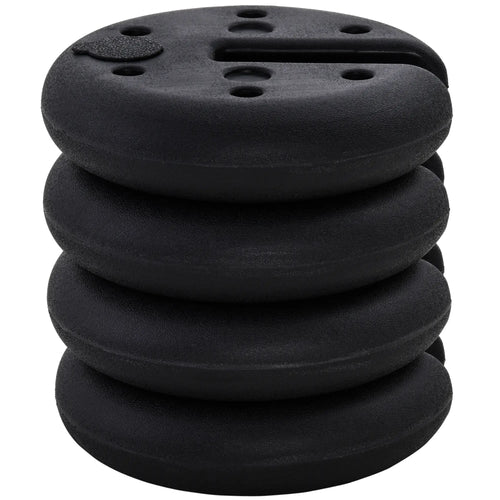 Set of 4 Party Tent Canopy Weight Plates, Gazebo Anchor Base Weights