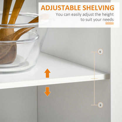 Rolling Kitchen Island with Drawers, Rubber Wood Top, Cabinet, White Kitchen Islands & Kitchen Carts at Gallery Canada