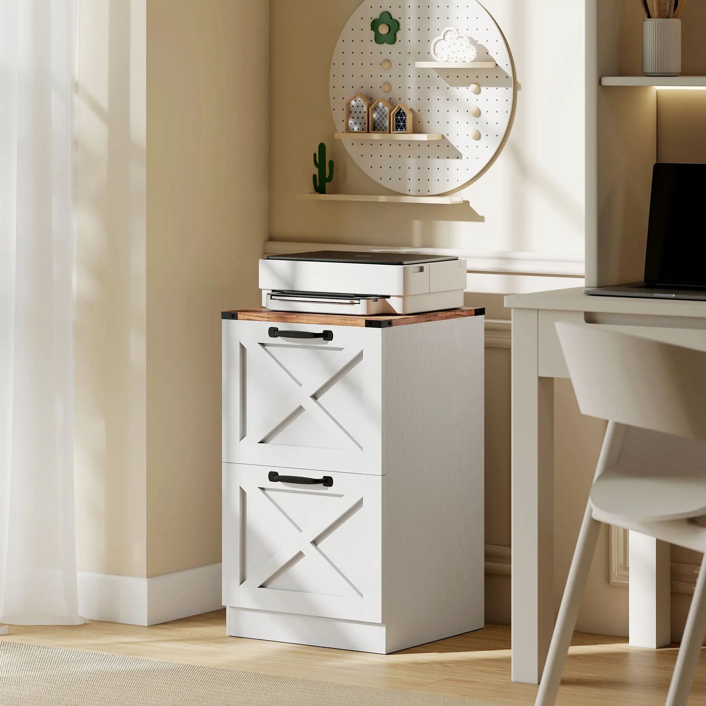 2 Drawer File Cabinet, Silent Slides, Letter/A4, White Office Cabinets & Cupboards at Gallery Canada