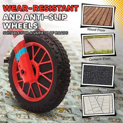 Kids Dirt Bike 12V Battery, Training Wheels, Red Electric Motorcycles at Gallery Canada