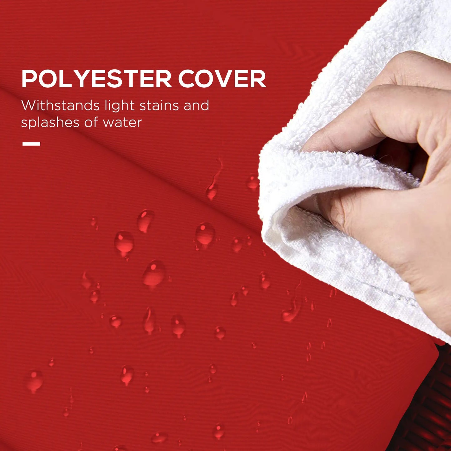 Patio Chaise Lounge Cushion with Headrest, Wine Red Patio Chair Cushions at Gallery Canada