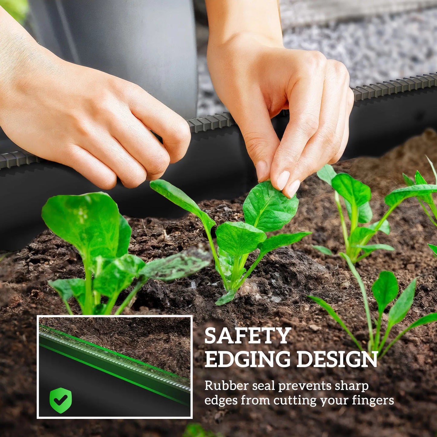 4.9 x 2 x 1ft Galvanized Raised Garden Bed Kit, Metal Planter Box, Black Galvanized Planter Boxes at Gallery Canada