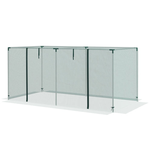 Galvanized Steel Crop Cage, Plant Protection Tent, 8' x 4', Green