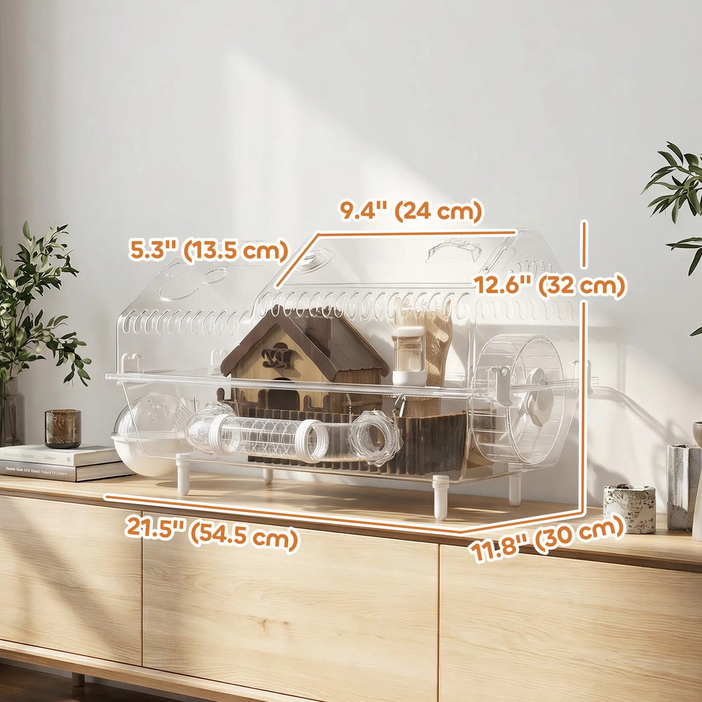 8 In 1 Hamster Cage With Accessories, 21.5" x 11.8" x 12.6" Hamster Cages at Gallery Canada