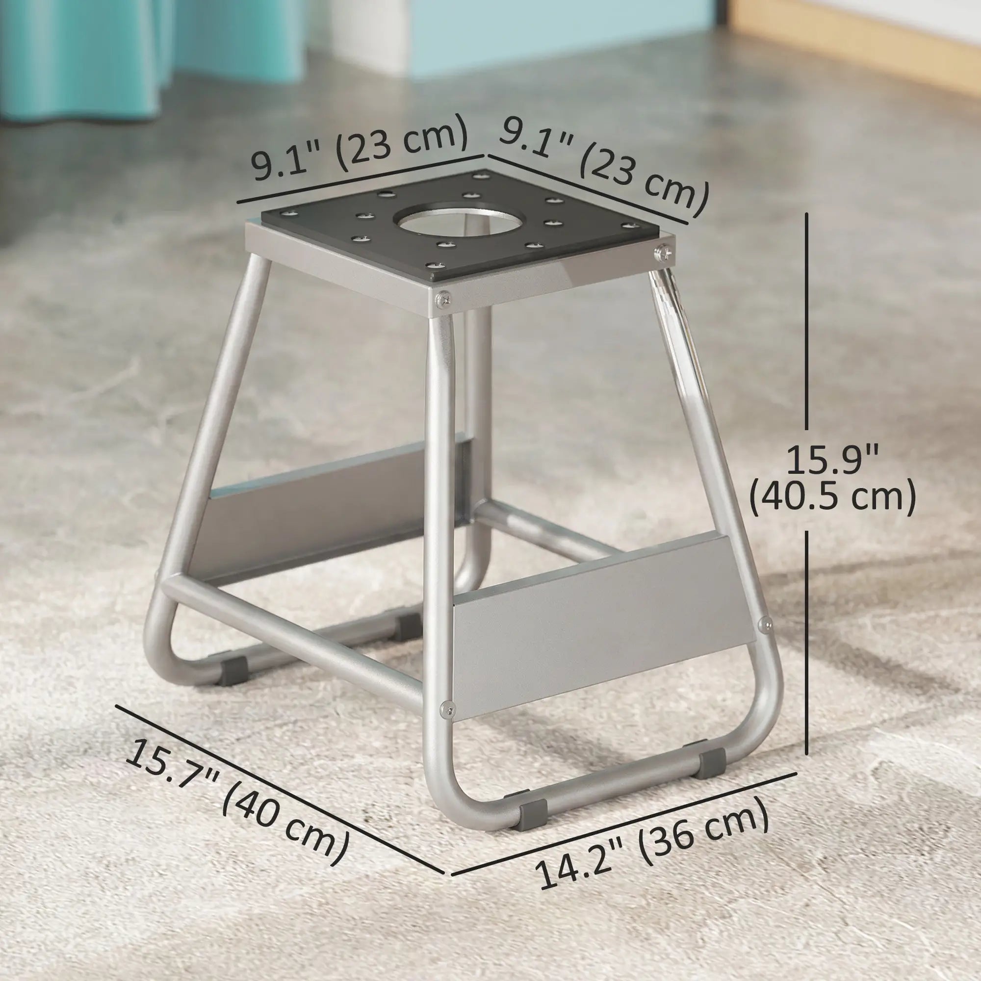 Universal Dirt Bike Stand, 1100 lbs, Detachable, Anti-Skid, Steel, Grey Automotive at Gallery Canada