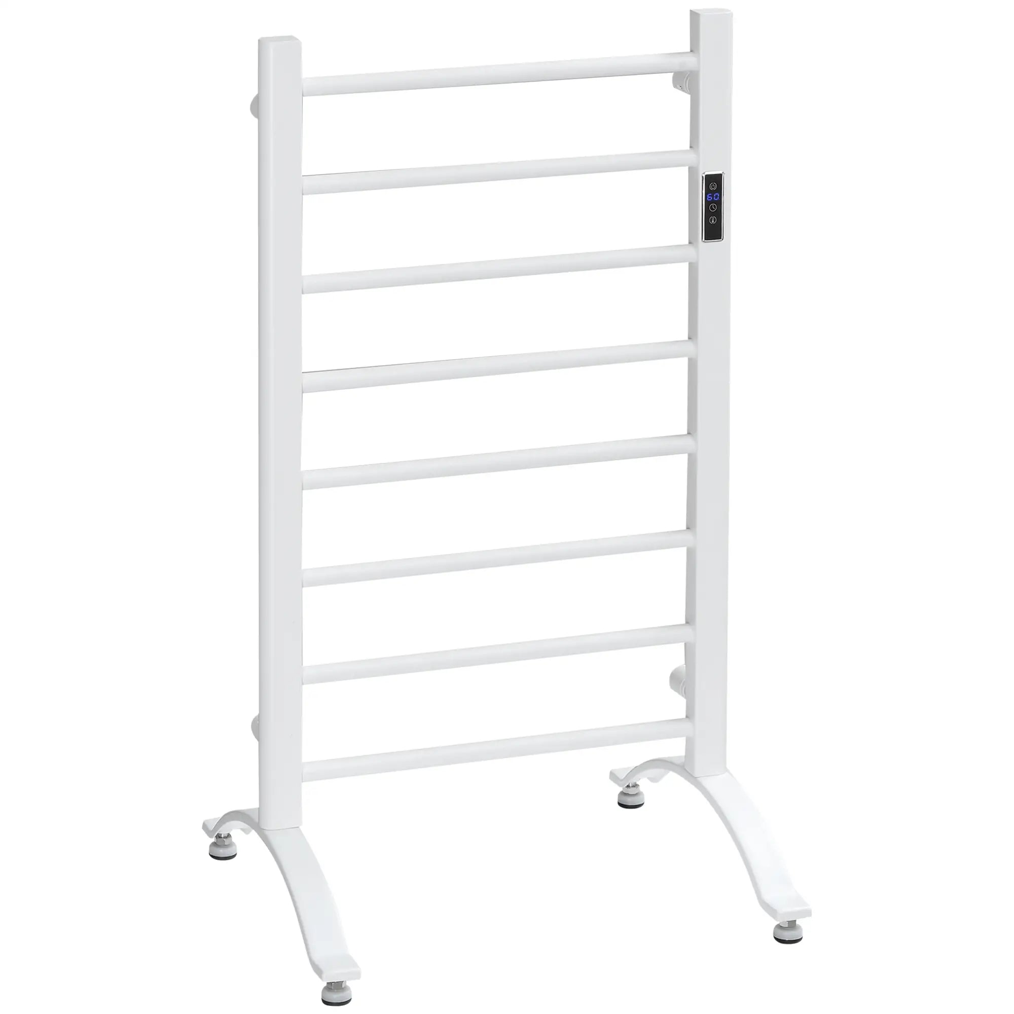 8-Bar Heated Towel Warmer, Wall Mount, Adjustable Temperature, White Bath Accessories at Gallery Canada