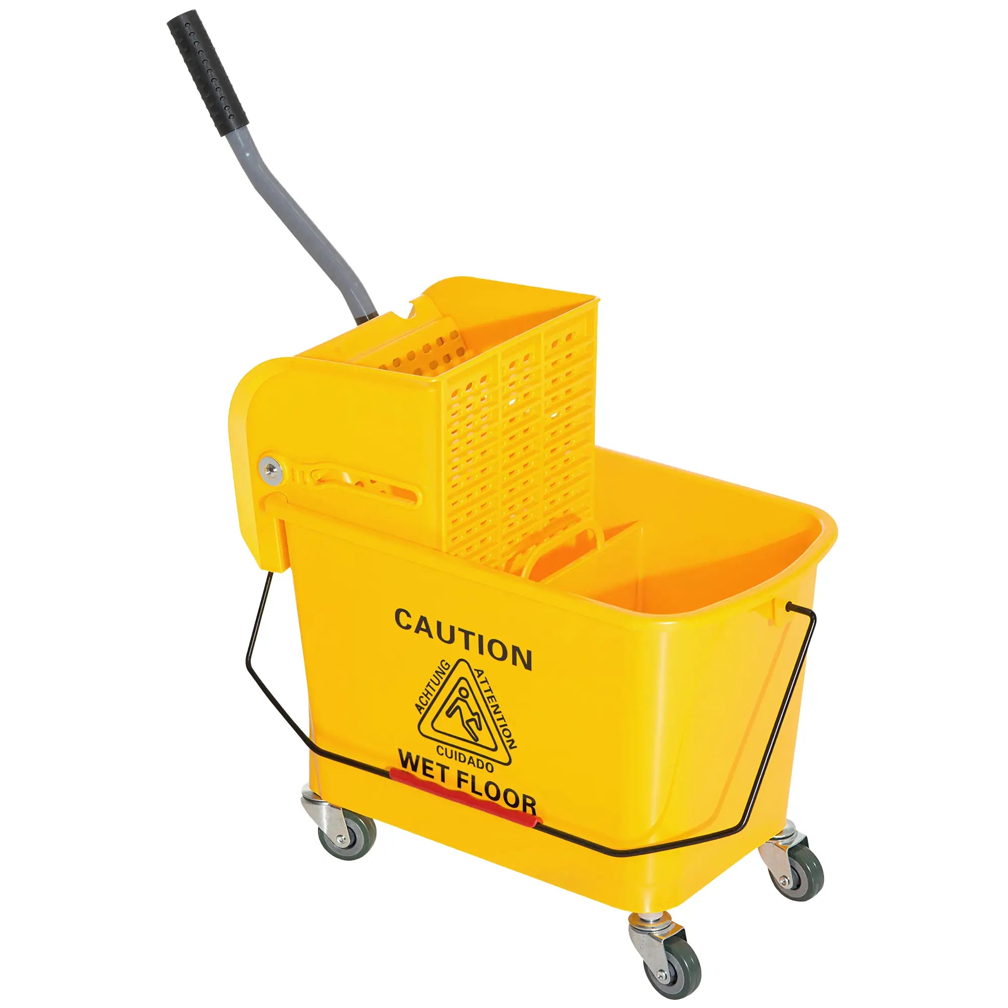Compact Mop Bucket with Wringer, 5 Gallon, Yellow Household Supplies Yellow at Gallery Canada