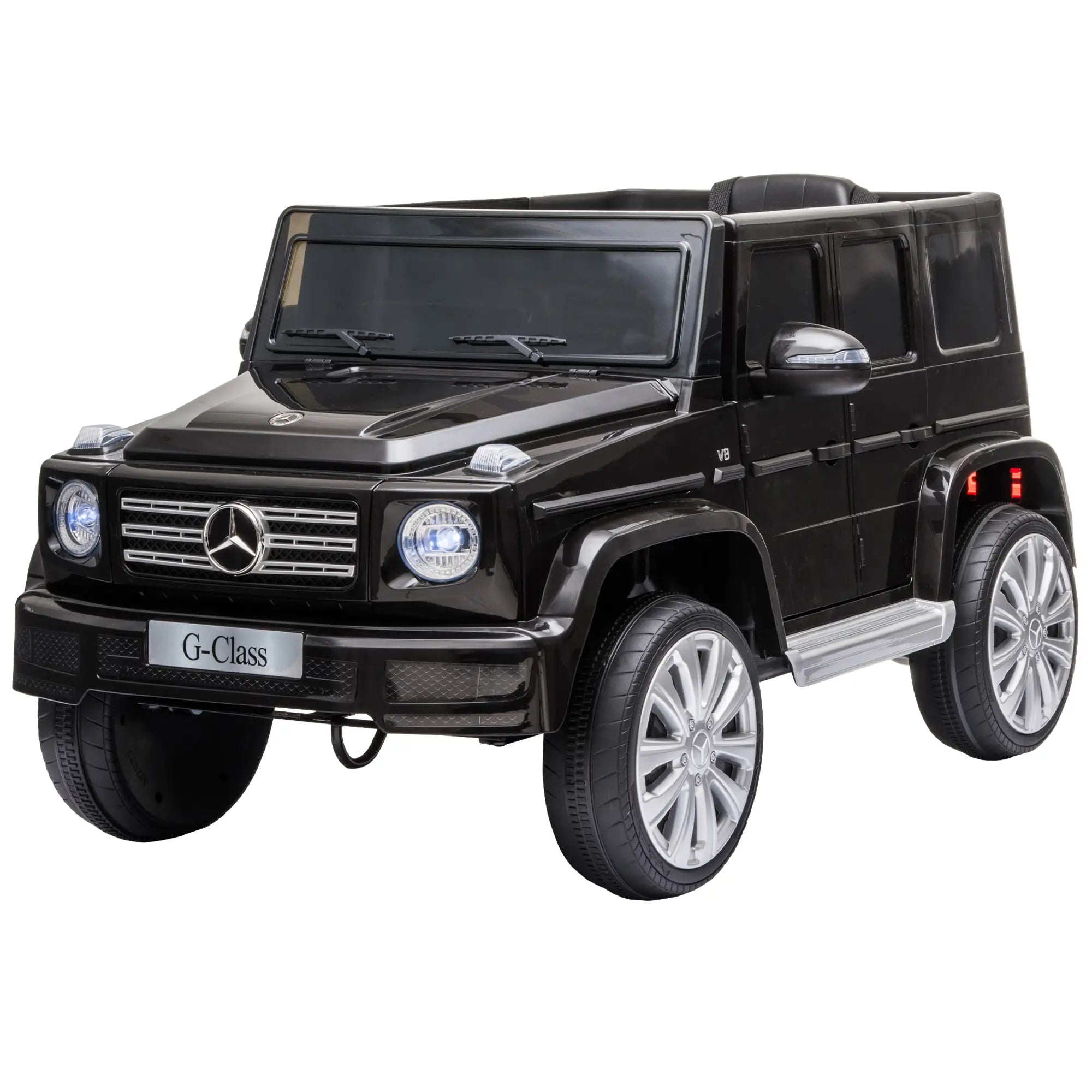 Licensed 12V Kids Ride On Car with Remote, Music, Lights, MP3, Black Electric Toy Cars Black at Gallery Canada
