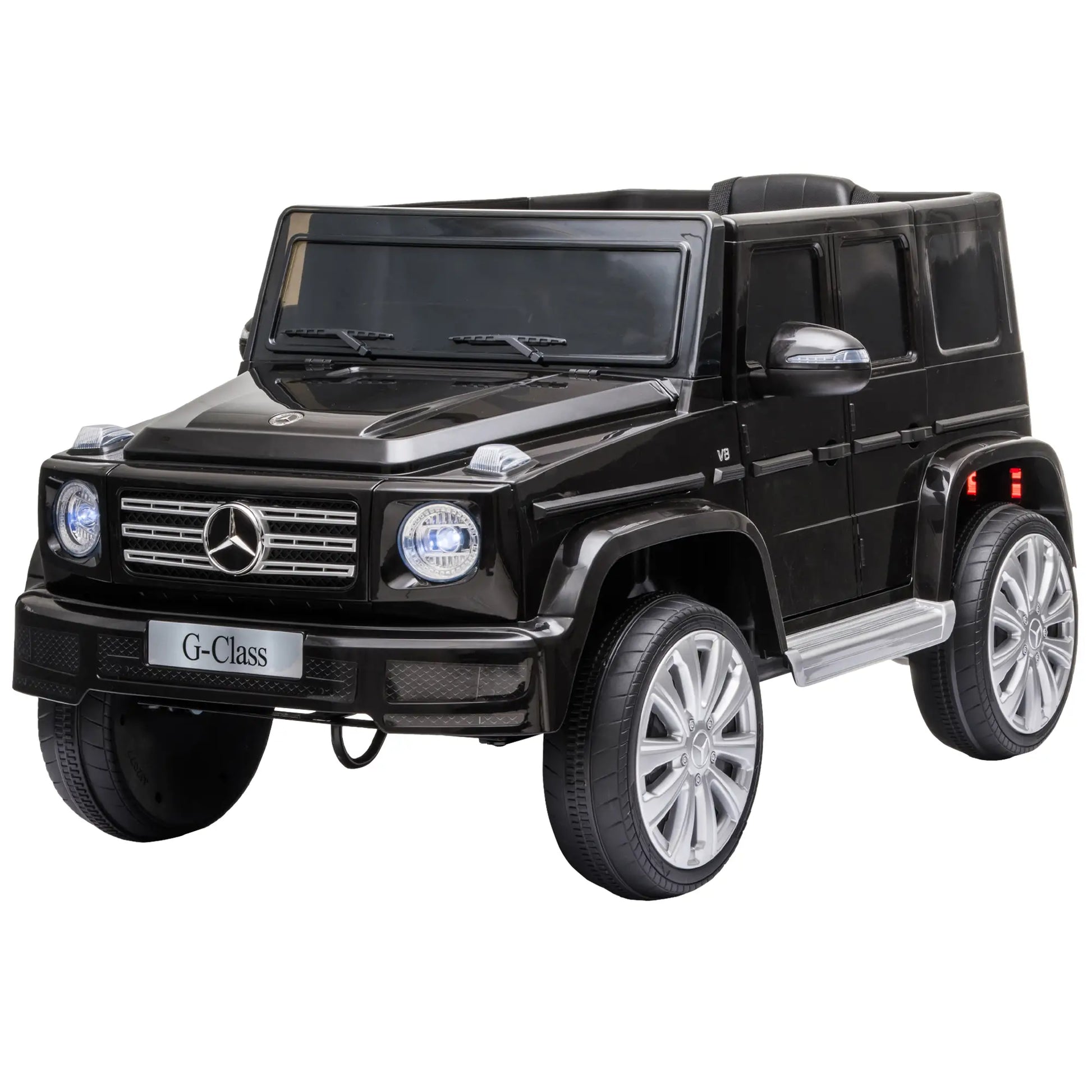 Licensed 12V Kids Ride On Car with Remote, Music, Lights, MP3, Black Electric Toy Cars Black at Gallery Canada