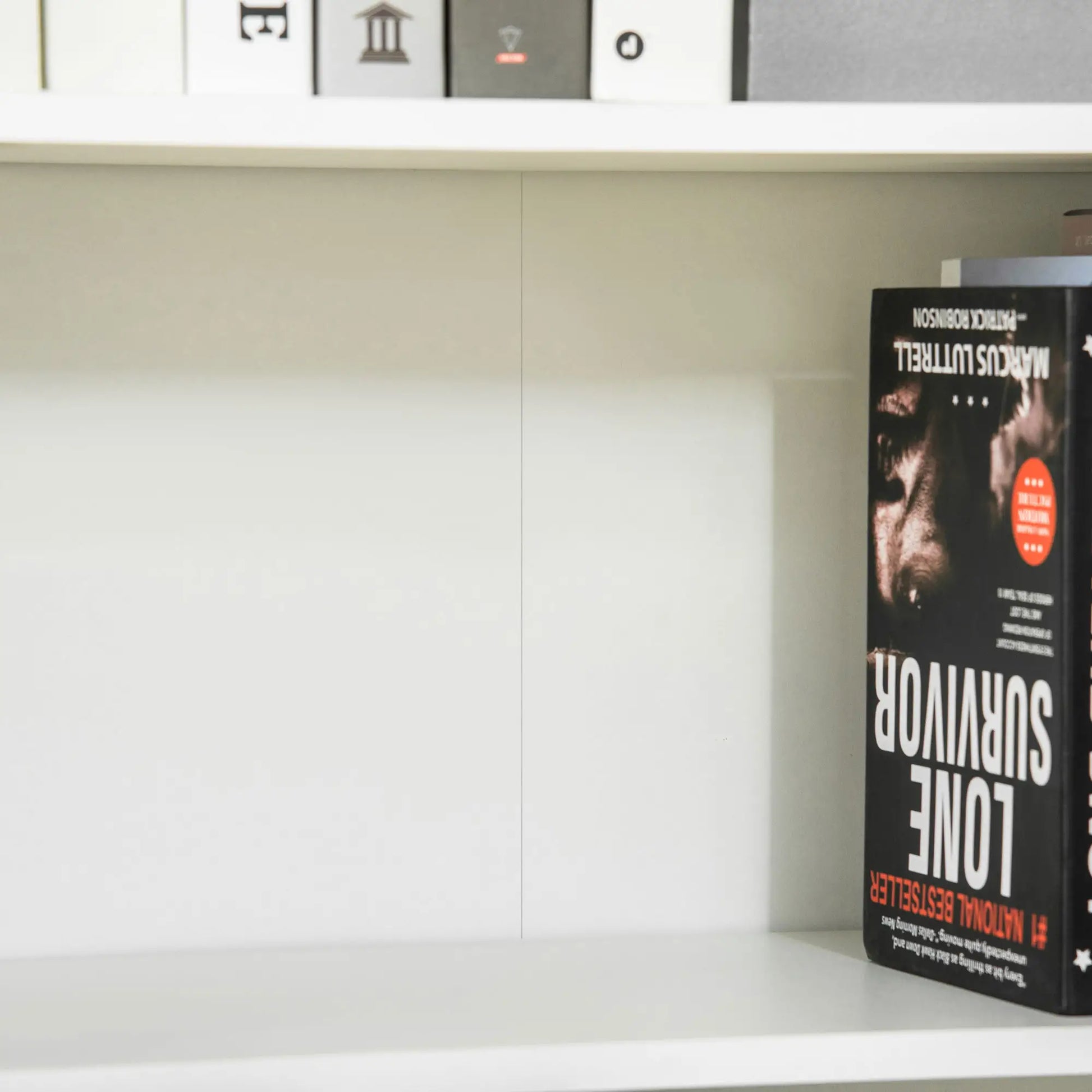 4-Tier Open Bookshelf with Doors, Home Office Storage Cabinet, Oak White Bookshelves at Gallery Canada