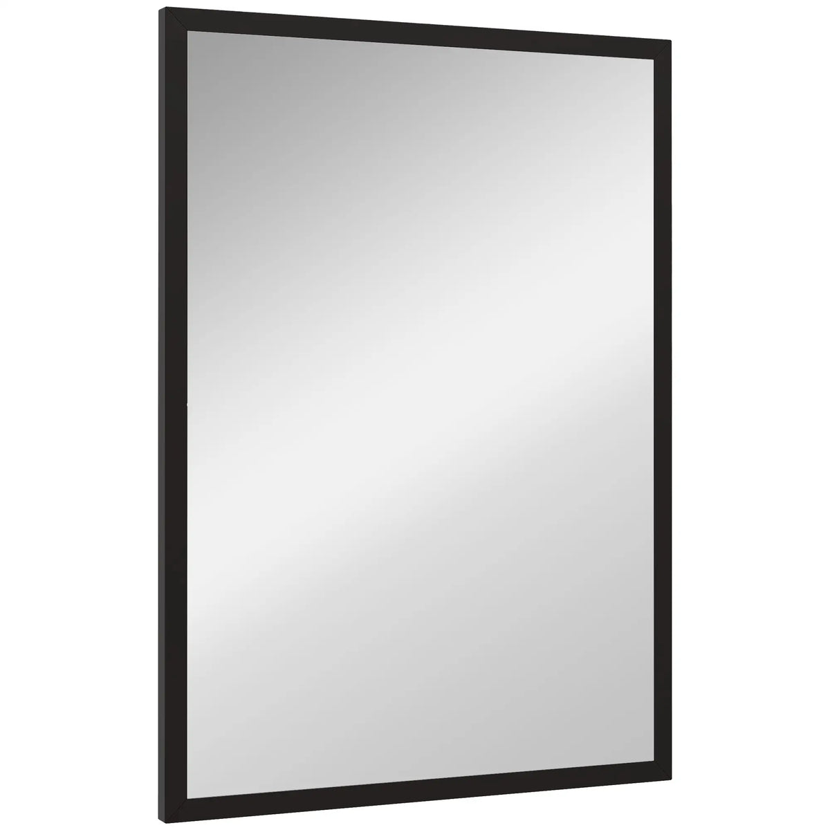 20" x 28" Bathroom Mirror, Rectangular Wall Mirror, Black Wall Mirrors Black at Gallery Canada