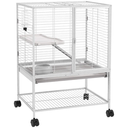 Small Animal Cage 34"H, Removable Tray, Storage Shelf, Light Grey Houses & Habitats at Gallery Canada