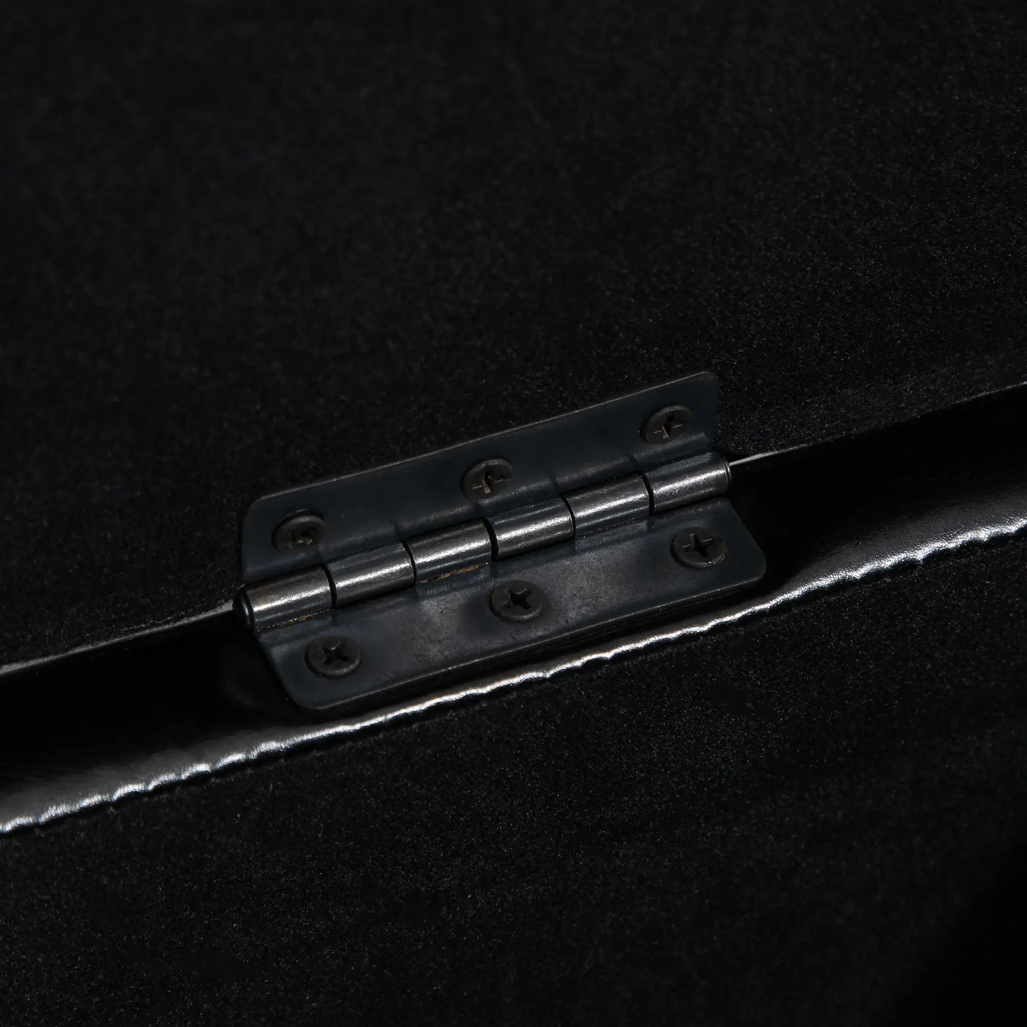 Storage Ottoman Bench, PU Leather Upholstered, Tufted Design, Black Storage Ottomans & Benches at Gallery Canada