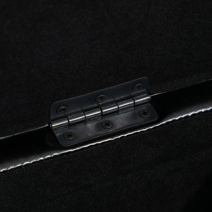 Storage Ottoman Bench, PU Leather Upholstered, Tufted Design, Black Storage Ottomans & Benches at Gallery Canada