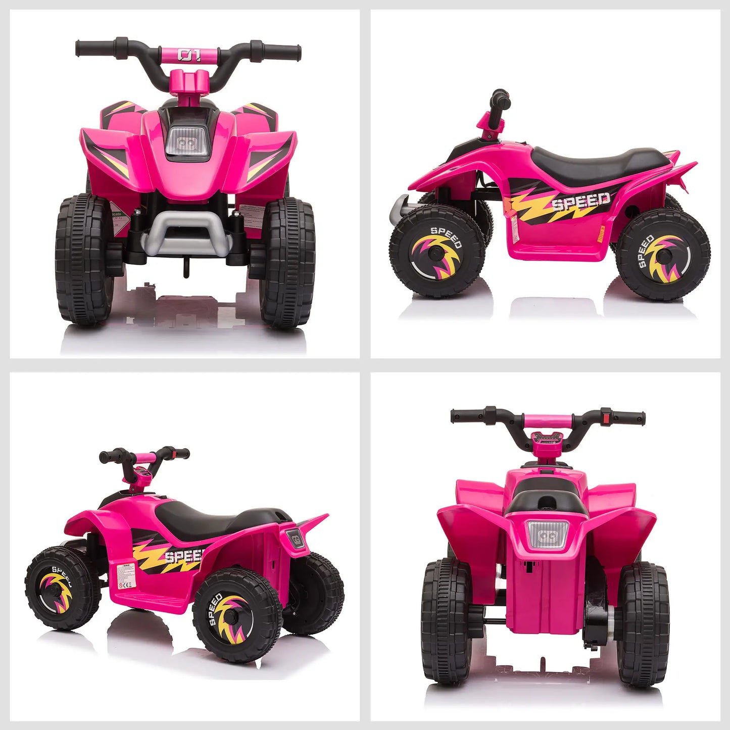 Kids Ride on ATV, 6V Battery Powered, for 18-36 Months, Pink Electric Toy Cars at Gallery Canada