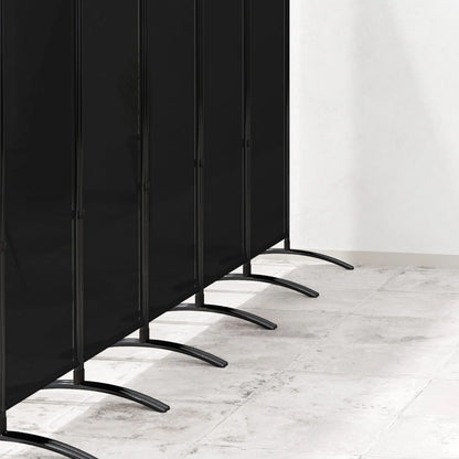 6 Panel Folding Room Divider, UV30+ Privacy Screen, Black Side Awnings at Gallery Canada