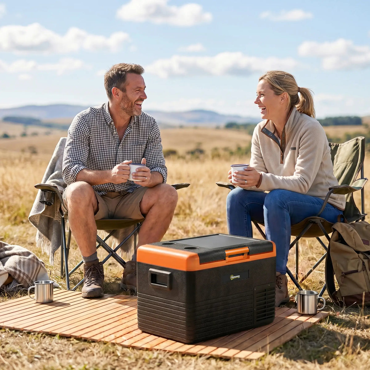 32 Quart Car Fridge, Portable Freezer, Electric Cooler Box, 12/24V DC, 100-240V AC Car Coolers at Gallery Canada