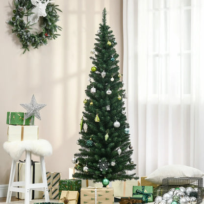 6’ PVC Slim Artificial Pencil Christmas Tree, Holiday Decor Artificial Christmas Trees at Gallery Canada