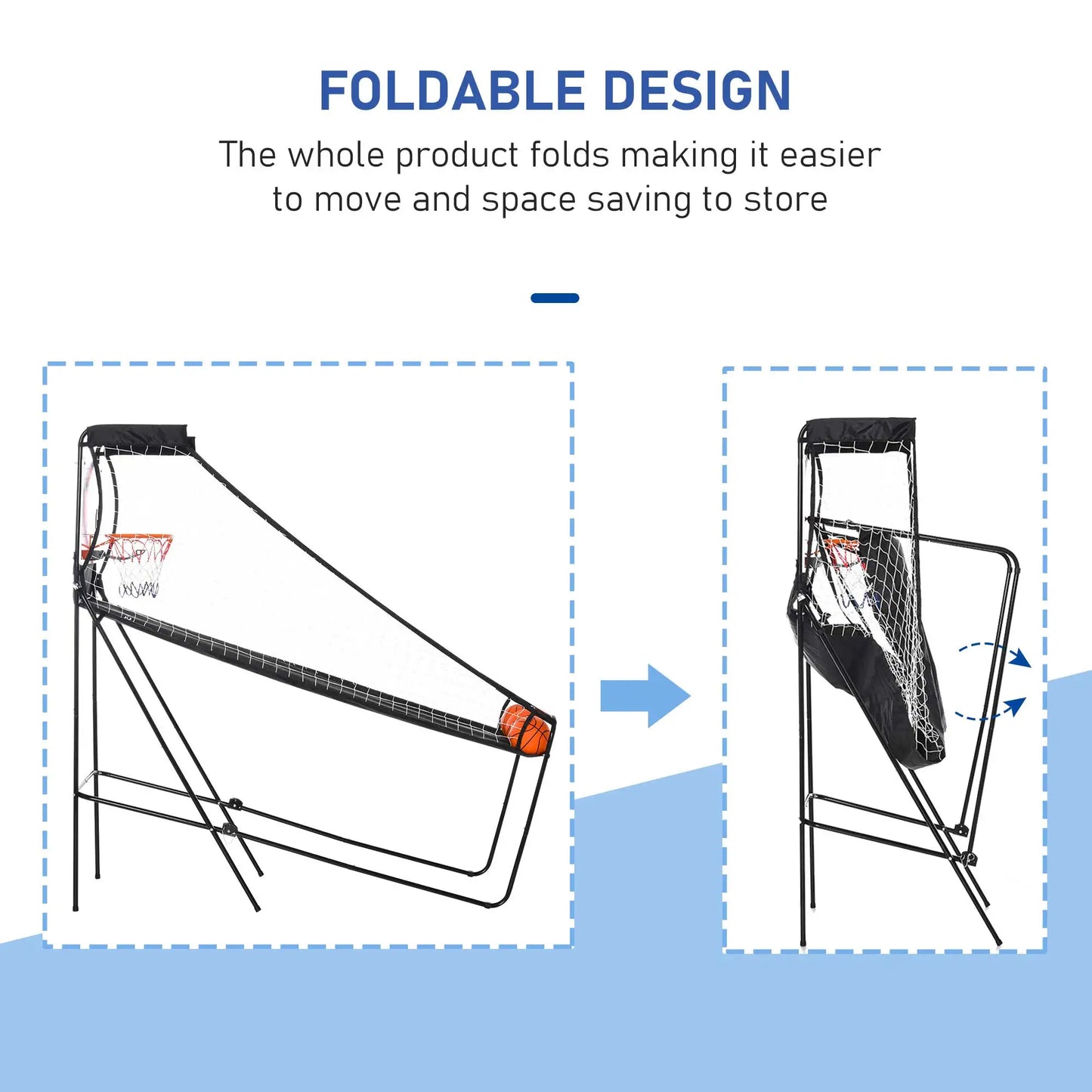 Basketball Hoop Arcade Game with Electronic Score Board, Black Basketball at Gallery Canada