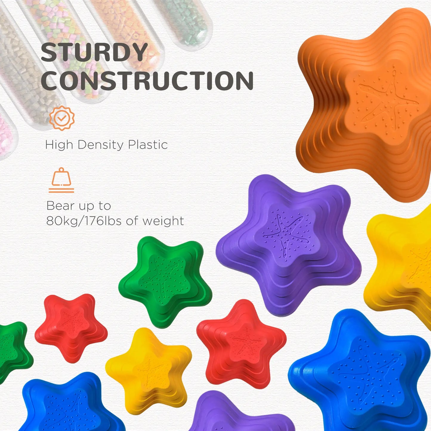 11PCs Larger Size Balance Stepping Stones, Non-slip Bottom, Stackable Obstacle Course Gym Sets & Swings at Gallery Canada