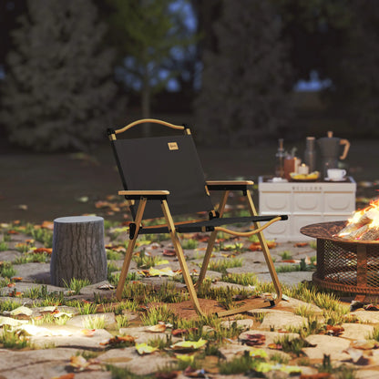 Lightweight Folding Camping Chair, Portable Armchair, Dark Grey Picnic Tables & Camping Chairs at Gallery Canada