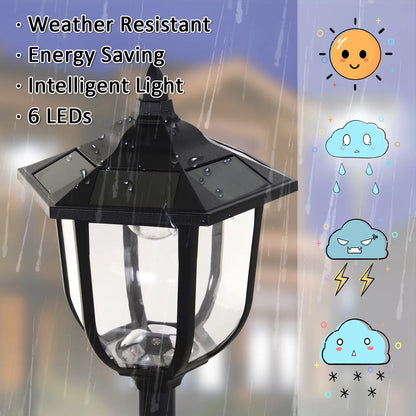 Solar Torch Lights, Outdoor Garden, 6 LED, Water-Resist, Auto On/Off Solar Post Lamps at Gallery Canada
