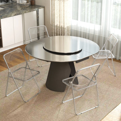 4 Pack Acrylic Foldable Chairs, Transparent, Clear, Clear Dining Chairs at Gallery Canada