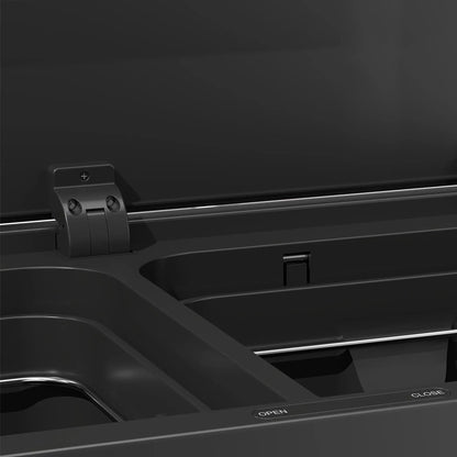60L Touchless Trash Can, Dual Compartment, Stainless Steel, Black
