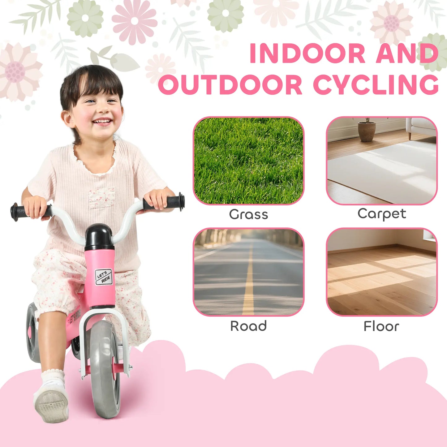 Toddler Balance Bike, 12-36 Months, No Pedal, 3 Silence Wheels, Green Riding & Rocking Toys at Gallery Canada