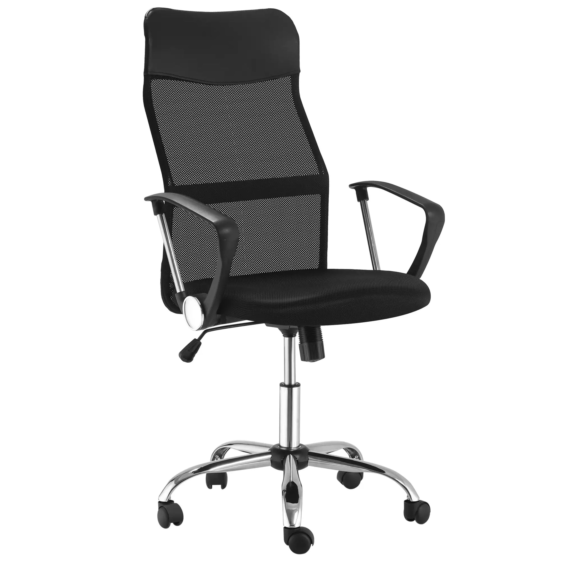Ergonomic Mesh Office Chair, High Back, Adjustable Height, Black Task Chairs at Gallery Canada