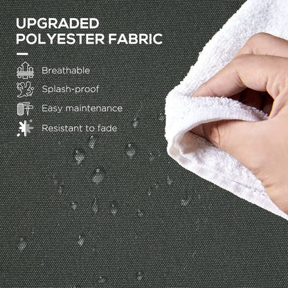 6-Piece Seat Cushion Pillows, Patio Chair Cushions with Ties, Charcoal Grey Patio Chair Cushions at Gallery Canada