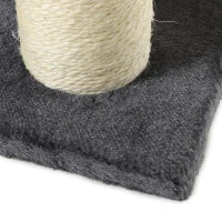 Cat Trees 3 Tier Pet Stairs, Dog Cat Steps Scratching Post, Dark Grey