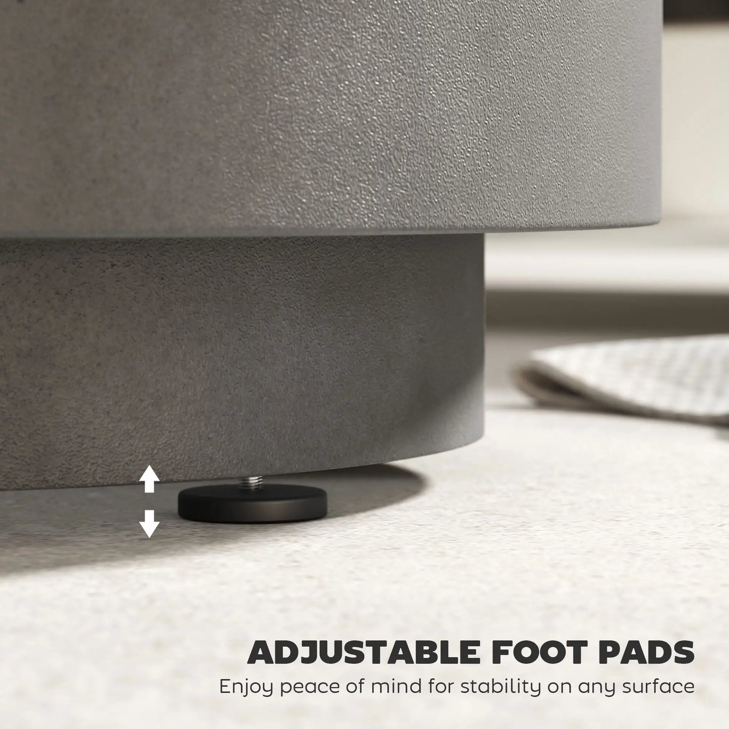 2.6 Gal Outdoor Side Table, 3-In-1 Concrete Cooler with Storage, Light Grey Side Tables at Gallery Canada