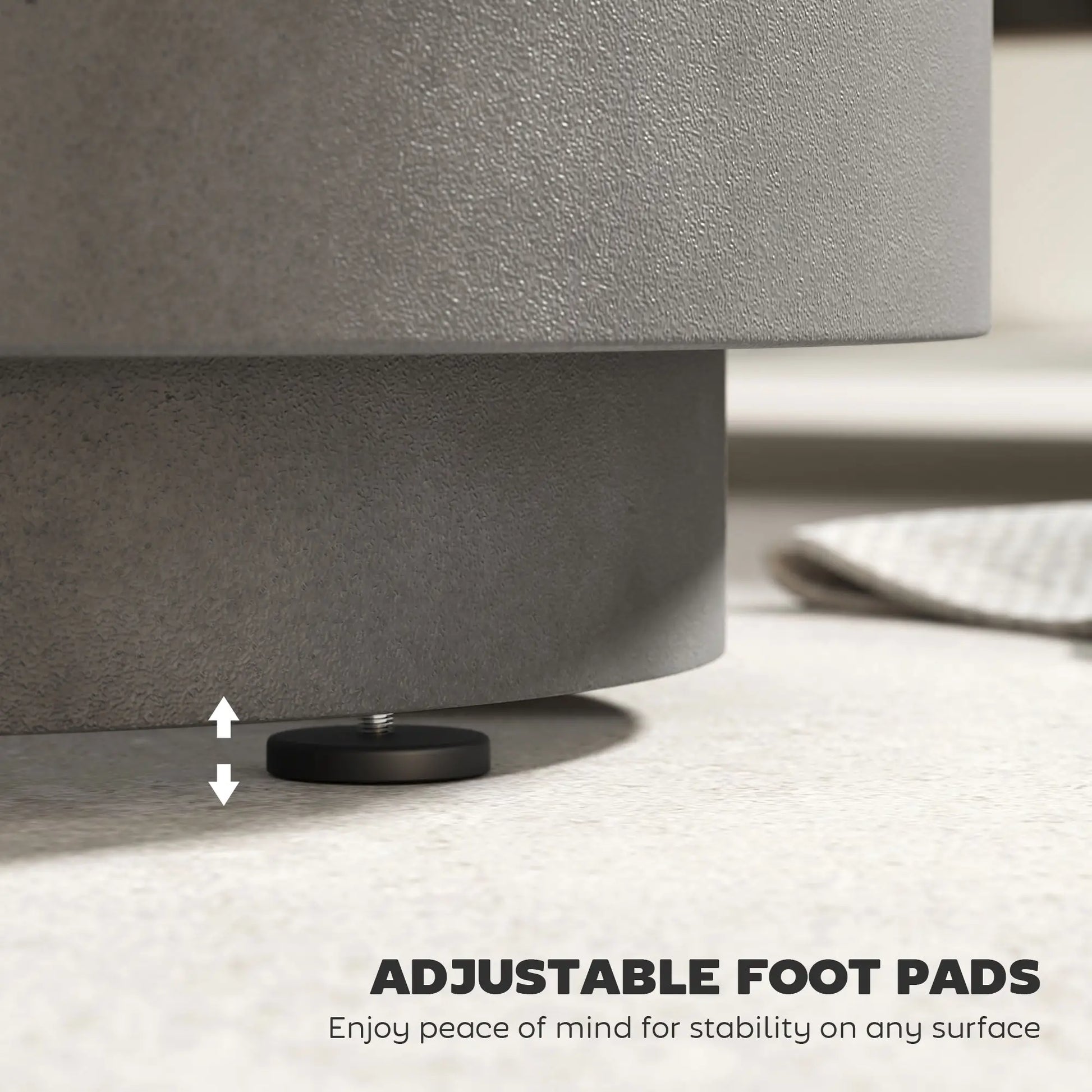 2.6 Gal Outdoor Side Table, 3-In-1 Concrete Cooler with Storage, Light Grey Side Tables at Gallery Canada