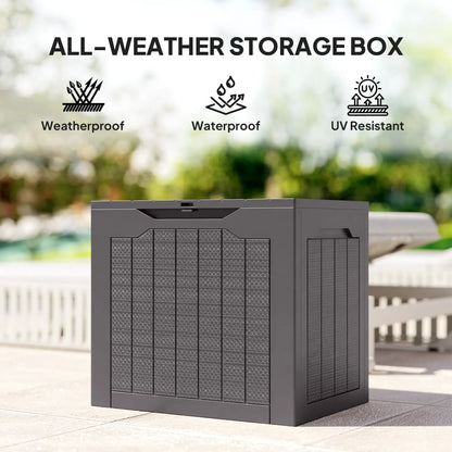 30 Gallon Resin Deck Box, Waterproof UV Resistant Outdoor Storage Deck Box & Outdoor Storage at Gallery Canada
