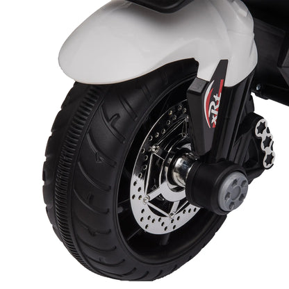 Kids Electric Motorcycle Ride-On Toy, 6V Battery Powered, White Electric Motorcycles at Gallery Canada
